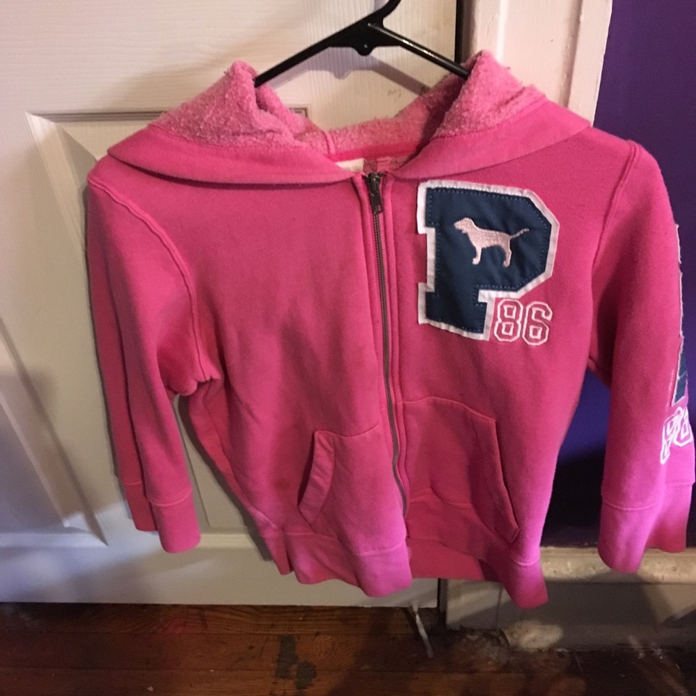 VS Pink zip up hoodie